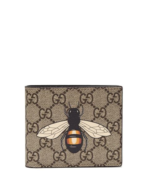 gucci wallet bee print|Gucci wallet bifold.